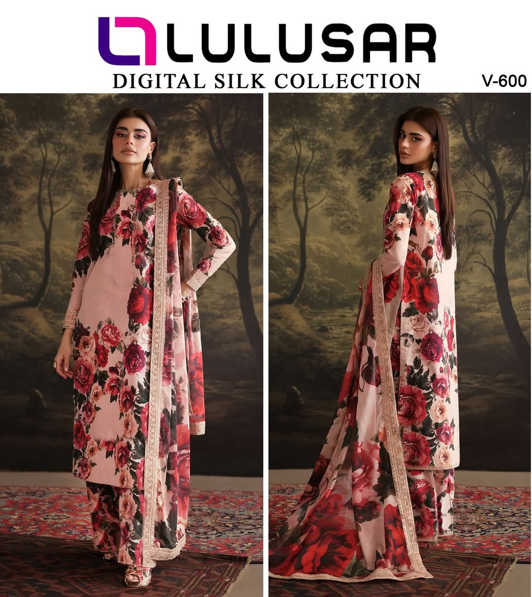 Silk Digital Printed 3pc